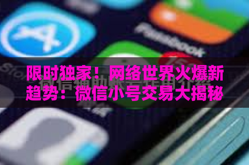 限时独家！网络世界火爆新趋势：微信小号交易大揭秘