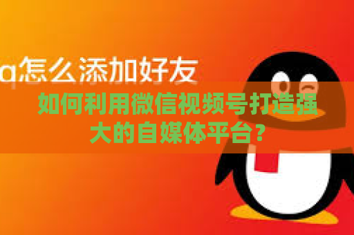 如何利用微信视频号打造强大的自媒体平台？